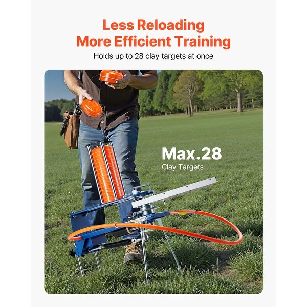 UIMOSO Clay Target Thrower, 55+ Yards Automatic Skeet and Trap